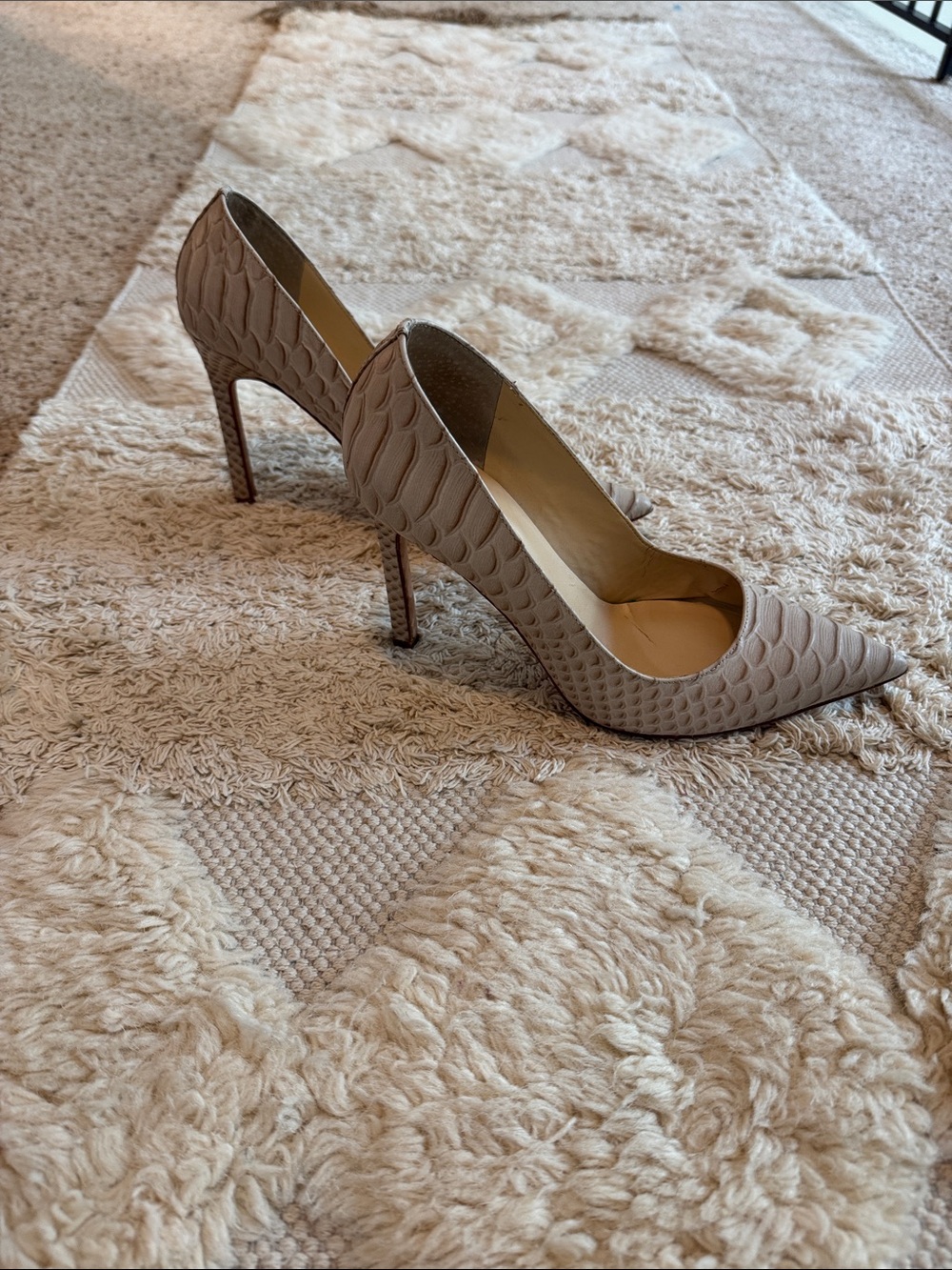 Ivanka Trump Textured Pointed-Toe High Heels